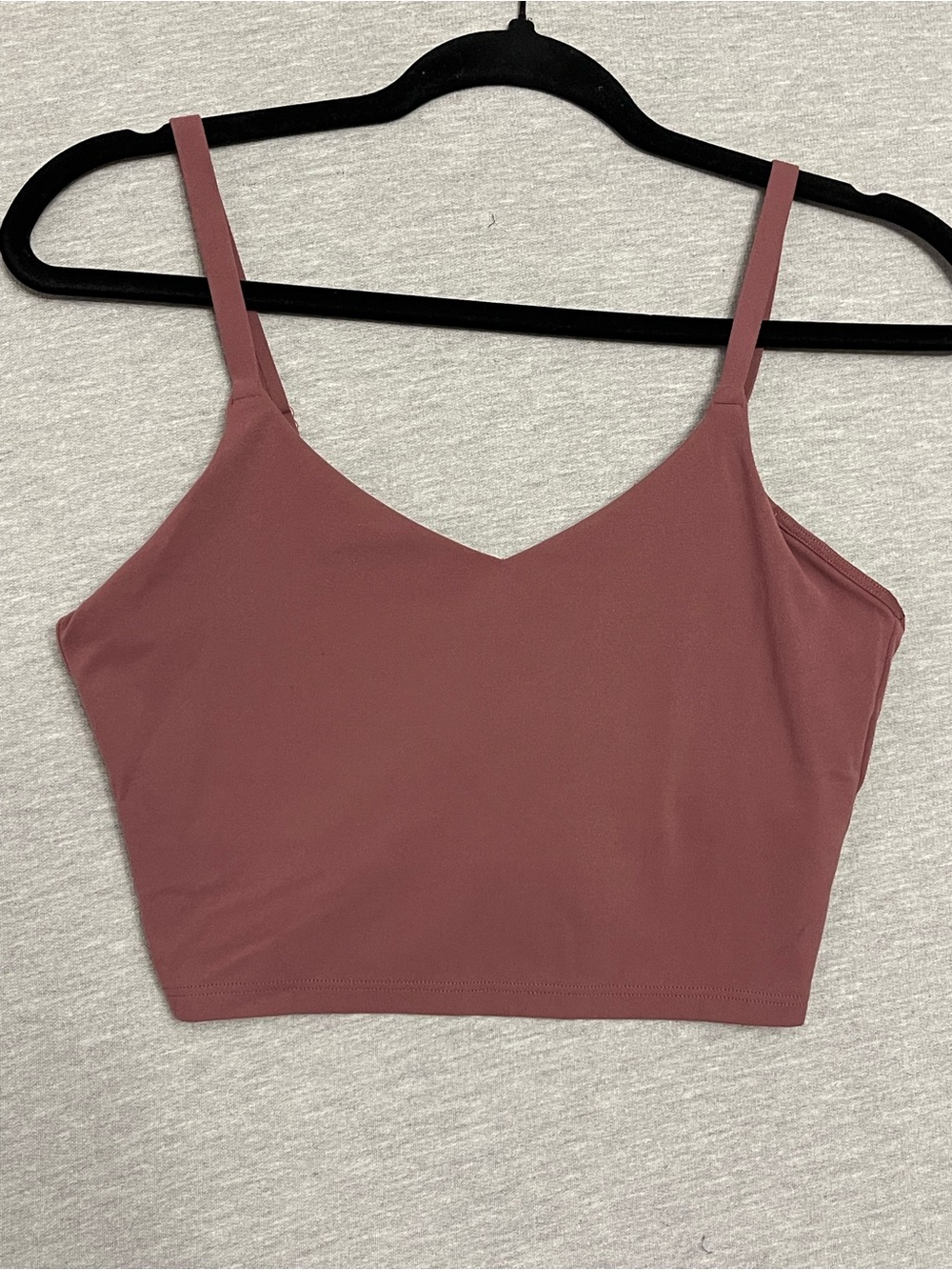 Athleta Mauve V-Neck Cropped Cami Top